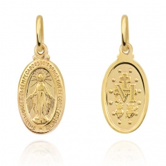 Złoty Cudowny Medalik z Matką Boską Niepokalaną pr.585
